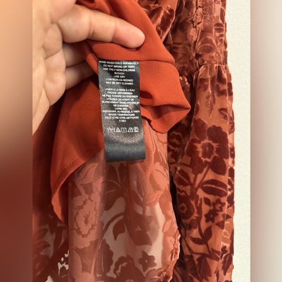 Anthropologie Velvet Tie Neck Blouse - Picture 8 of 9